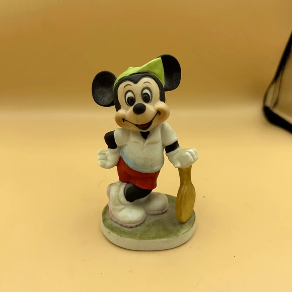 Mickey Mouse Figurine Tennis Porcelain Bisque. - Picture 1 of 5